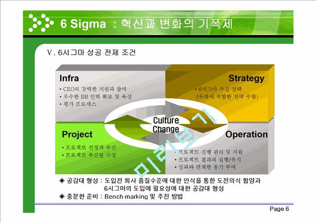 6 Sigma : 혁신과 변화의 기폭제   (7 )